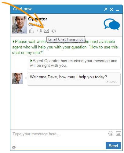Transcript list with filters